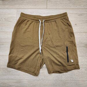 Vuori Sunday Performance Short, 7.5", Medium, Tobacco Heather
